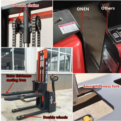 OEM Heavy Duty EPS Walkie Stacker Fully Electric Pallet Stacker Forklift