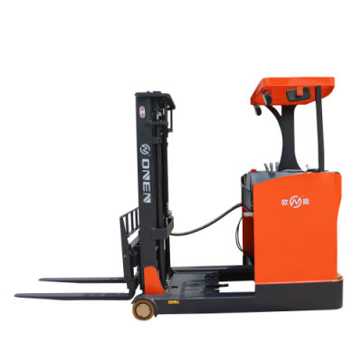 1.5 Ton 2000 Kg 2.5/3/3.5/4/4.5/5.5/6 M Sitting Driving Full Electric Reach Stacker Forklift