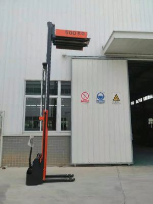 Jiangmen Lead Acid Battery Onen Iron And Plastic Film Warehouse Electric Pallet Stacker