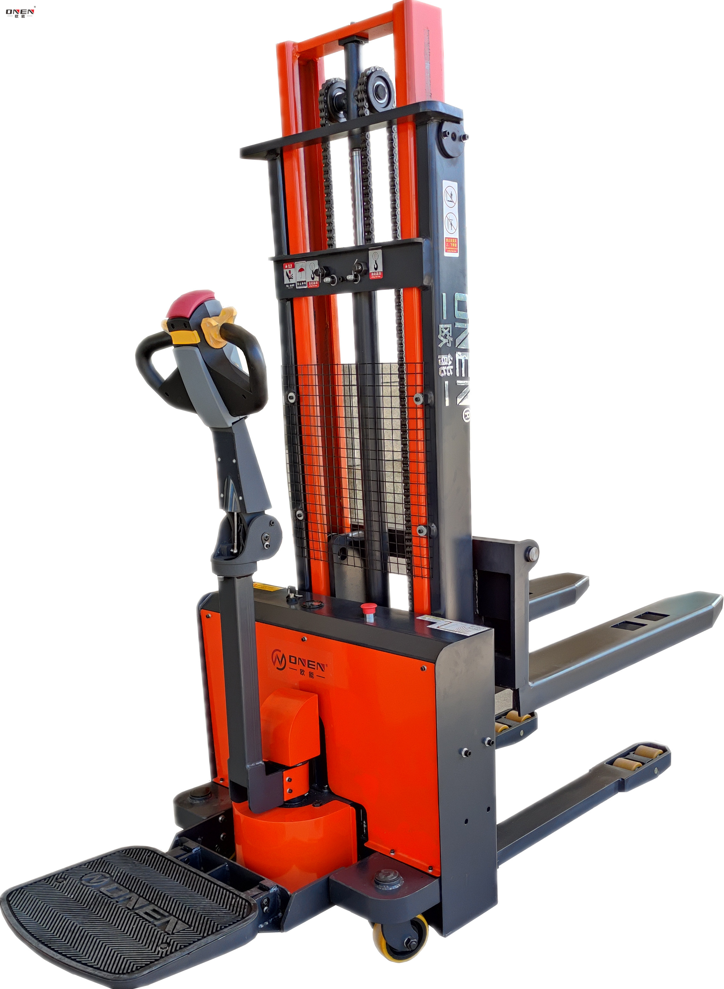 Warehouse Fork Over 1.5 Tons Fully Economic Electric Pallet Stacker