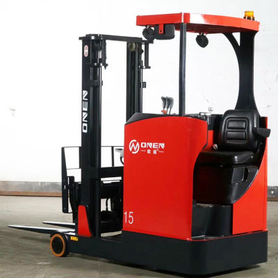 1.5 Ton 2000 Kg 2.5/3/3.5/4/4.5/5.5/6 M Sitting Driving Full Electric Reach Stacker Forklift