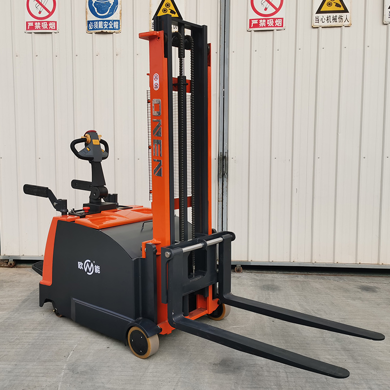 stand on electric counterbalance forklift