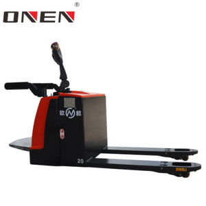Best Selling Enduring 2000kg Stand-on Powered Pallet Electric Lift Truck
