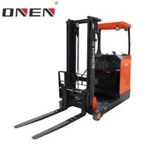 Safety Enduring 1500kg Stacking Height Electric Sit-Down Reach Truck Forklift