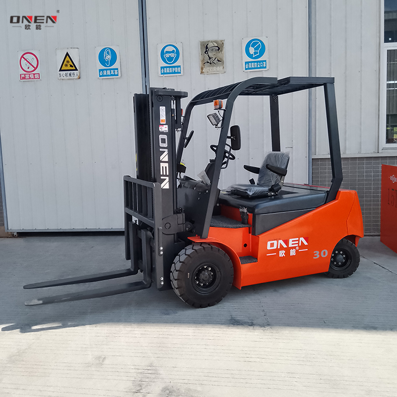 China ONEN Forklifts Factory Wholesale Cheap Price 48V Battery Powered 2 Ton 2.5 Ton 3 Ton Montacargas Electrical Forklift