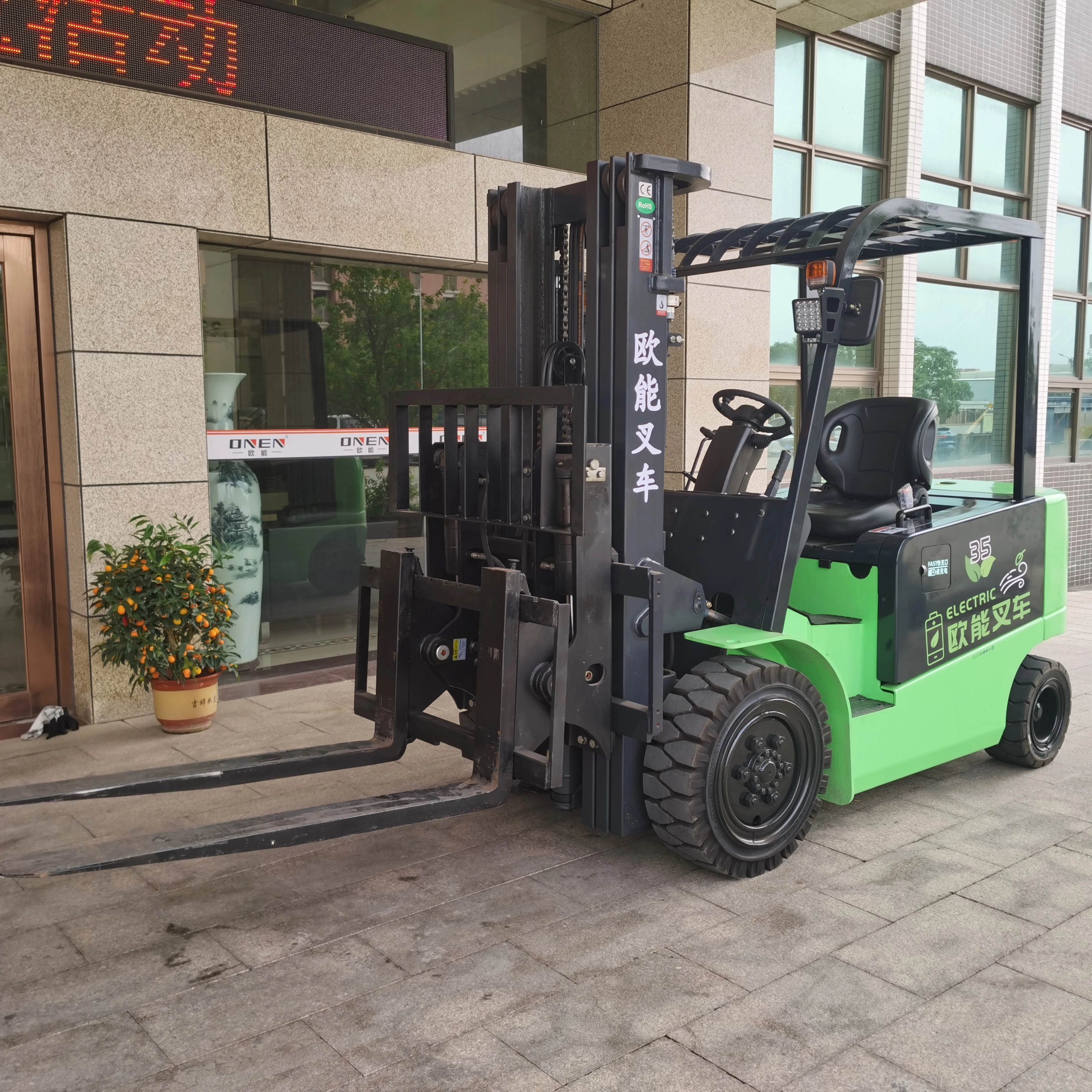 ONEN CPDD-L Lithium Battery Forklift 3.0/3.5T Factory Wholesale Heavy Duty Electric Forklift