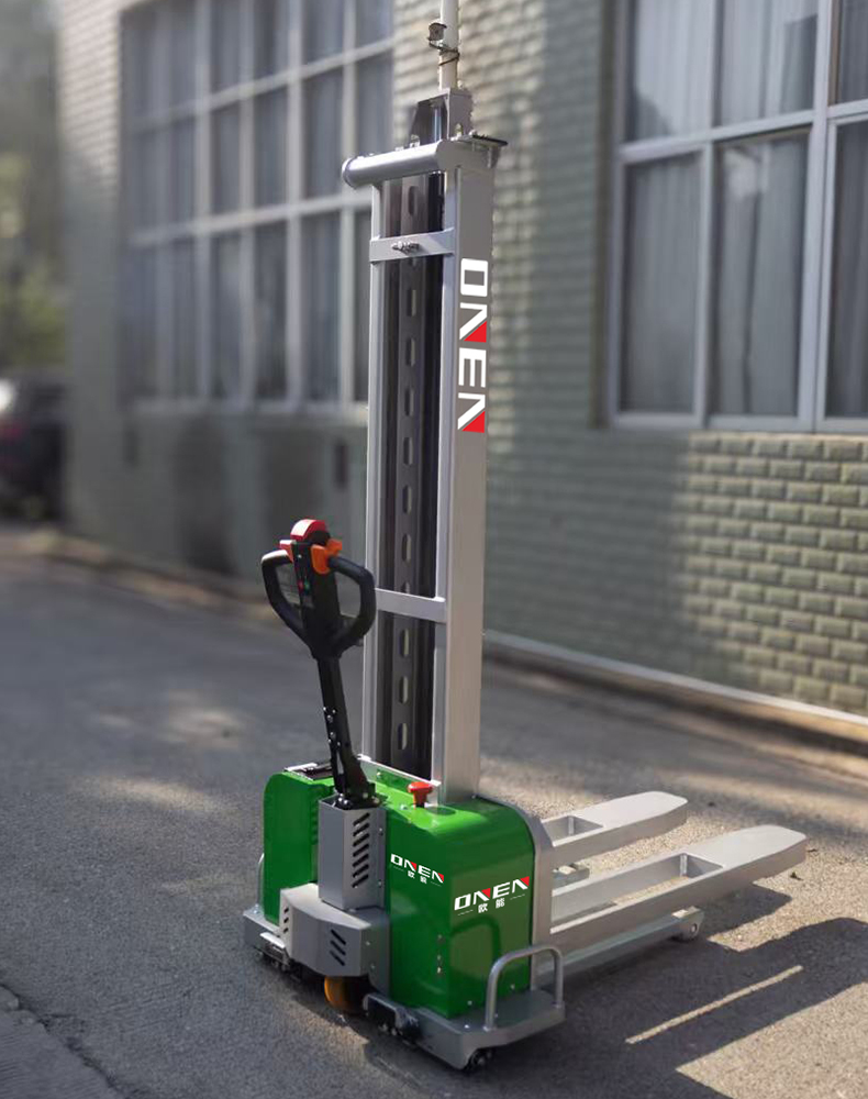ONEN CDD-ZT Self Climbing Electric Forklift, Fully Electric Stacking Vehicle, Portable Self Lifting and Lowering Vehicle, Loading, Unloading and Handling Forklift
