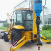 Agricultural backhoe loader auger drill attachment multipurpose excavator loader agriculture drilling work